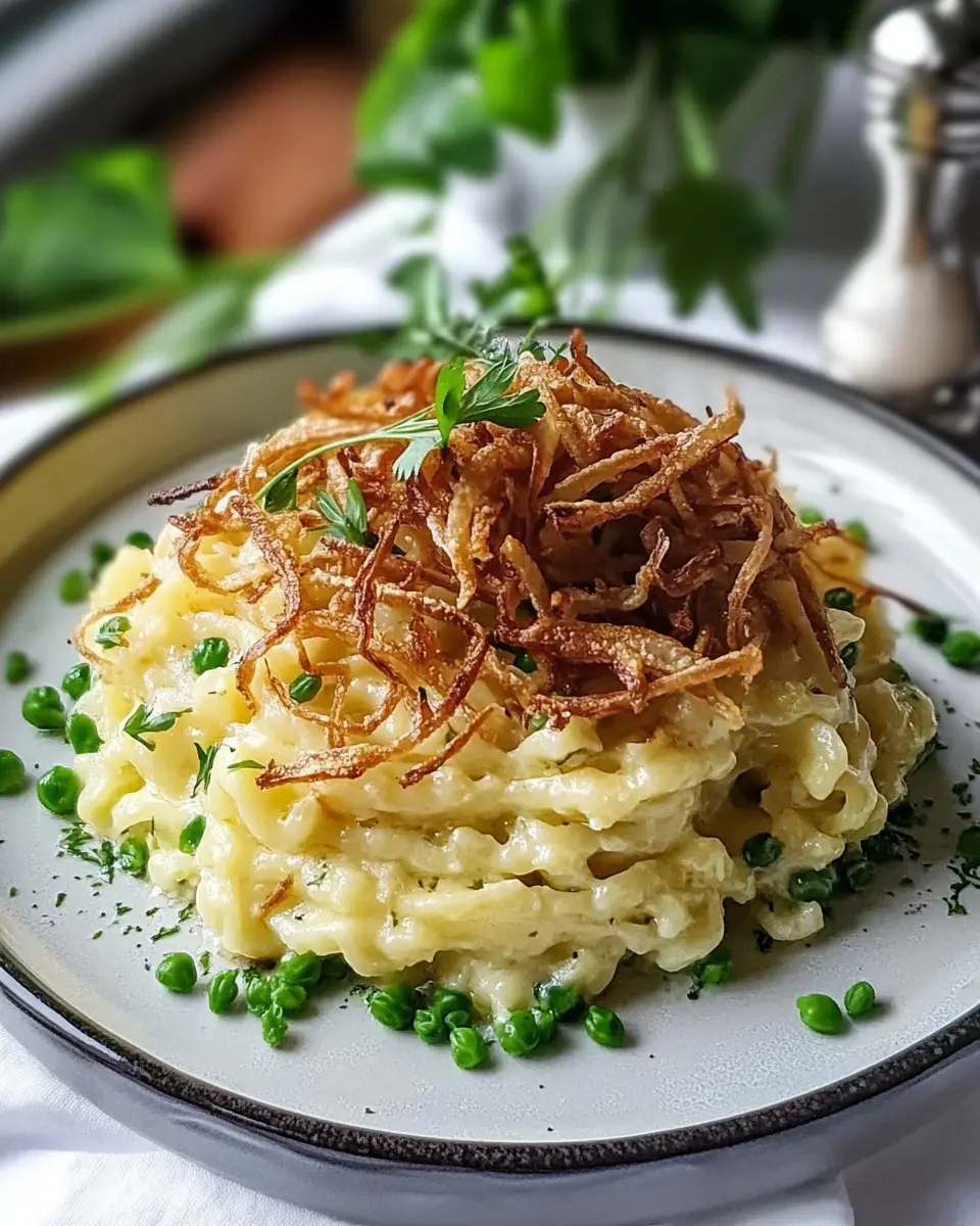 Bärlauch Käse Spätzle mit Röstzwiebeln – Bestes Frühlingsrezept First Image