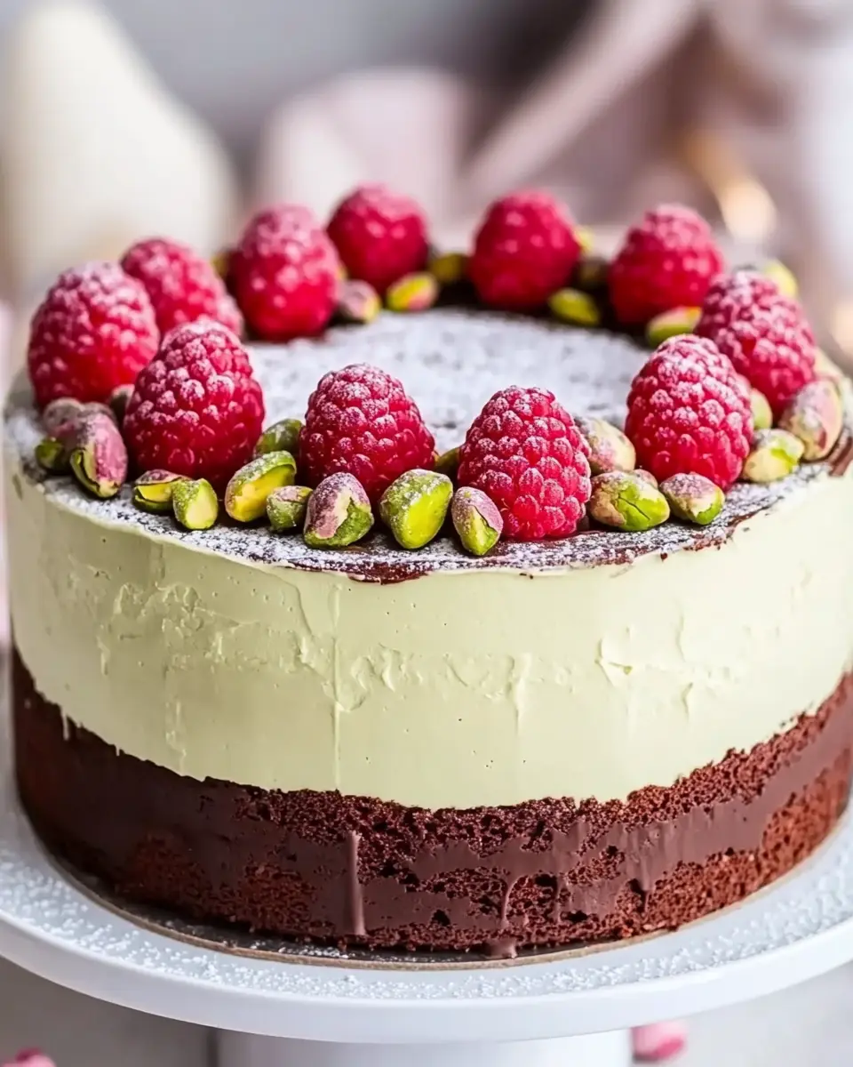 Schoko Pistazien Ostertorte mit Himbeeren: Indulgent Festive Bliss 5