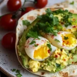 Frühstückswrap mit Ei und Avocado First Image