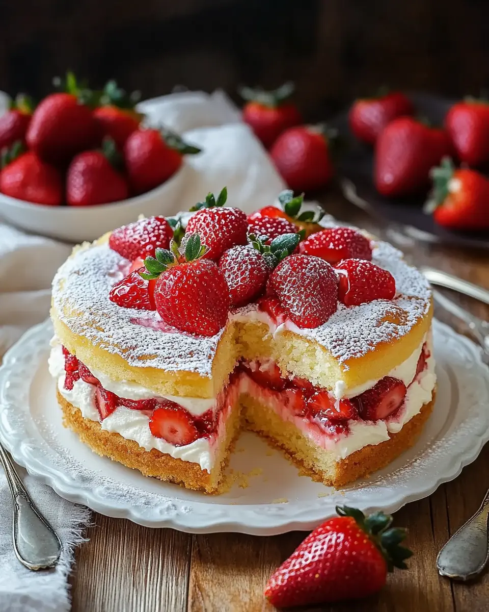 Erdbeer Schmandkuchen – Bestes cremiges Rezept First Image