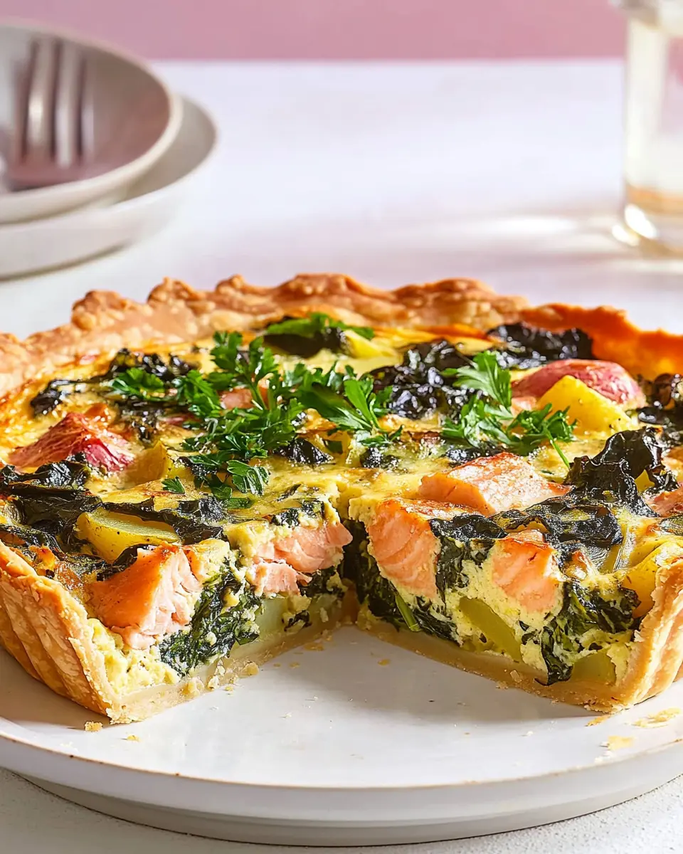 Lachs-Kartoffel-Mangold-Quiche: Indulgent Comfort on a Plate 6