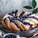 Blaubeer Babka – Fluffiger Hefezopf mit Fruchtfüllung First Image
