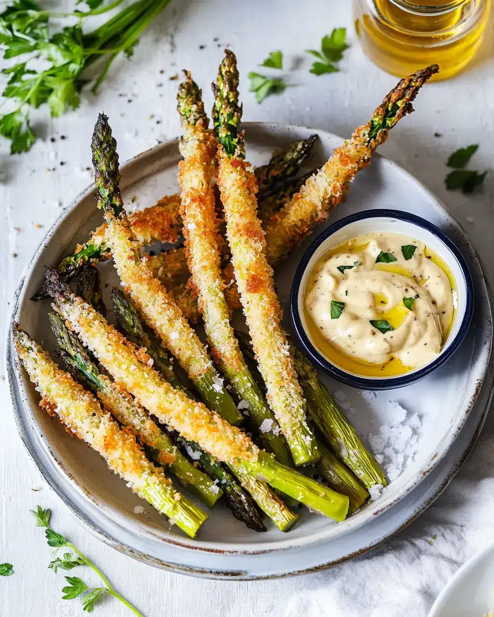 Panierter Spargel mit Bier-Mayonnaise Rezept: Irresistibly Crispy! 7