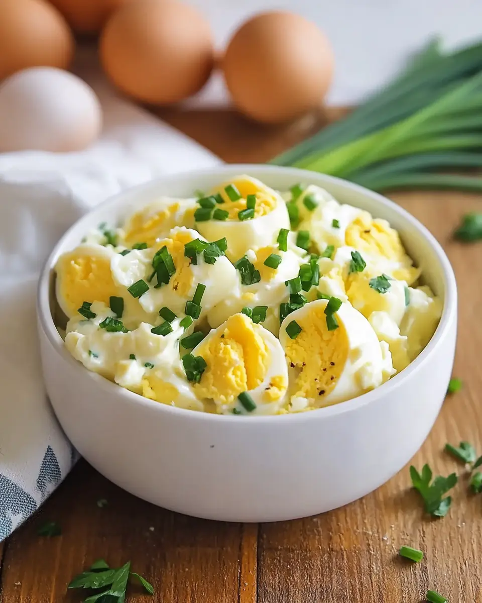 Leichter Eiersalat mit Joghurt – frisch, gesund und unglaublich cremig First Image
