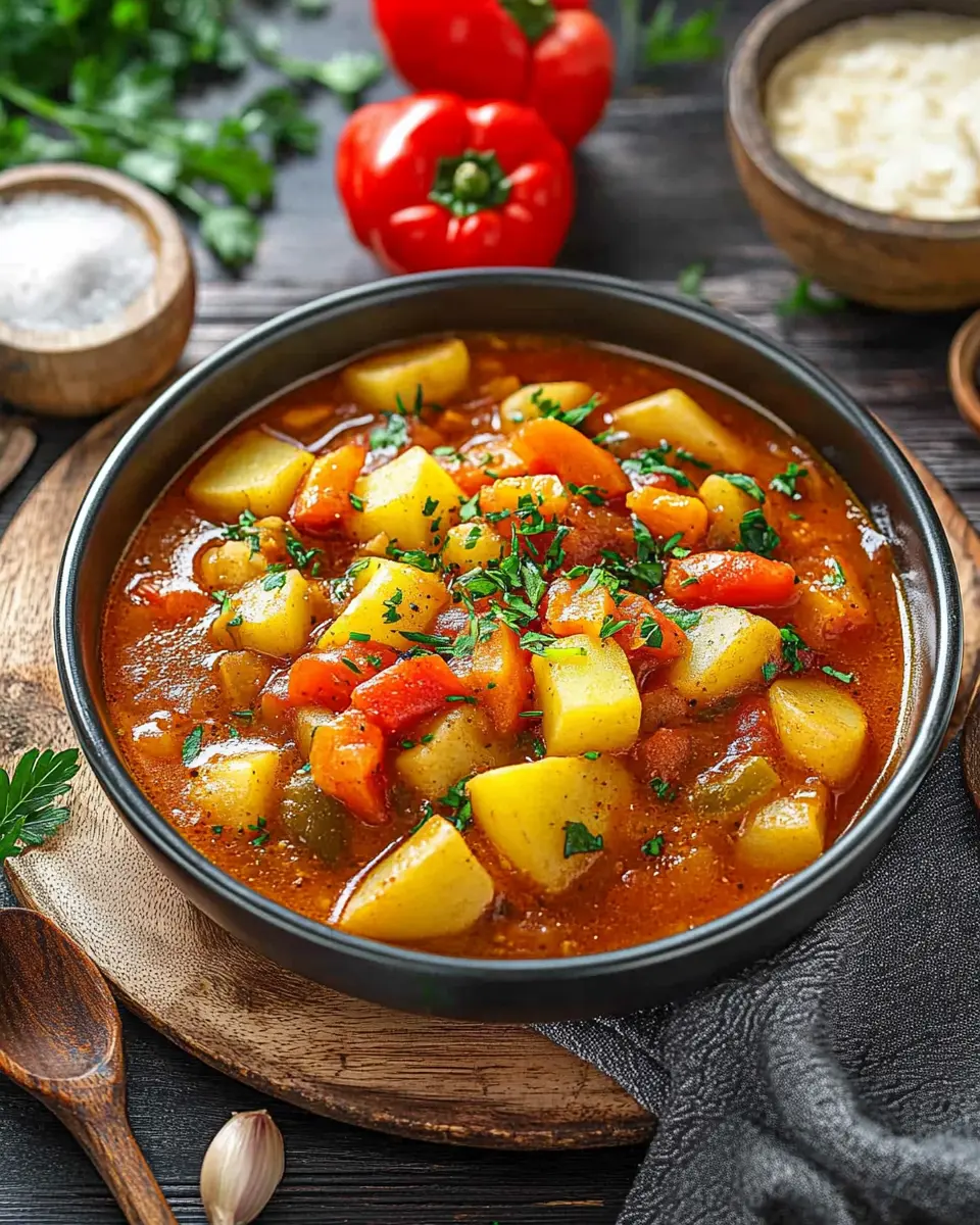 Vegetarisches Kartoffelgulasch mit Paprika: Easy Comfort Food 7