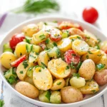 Dänischer Kartoffelsalat Rezept mit würzigem Senfdressing First Image