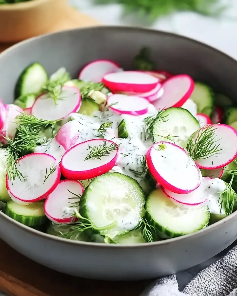 Gurken Radieschen Salat mit Joghurt Dressing - Fresh & Easy Bliss 5 bt0naeoyrydn4yhmerwr