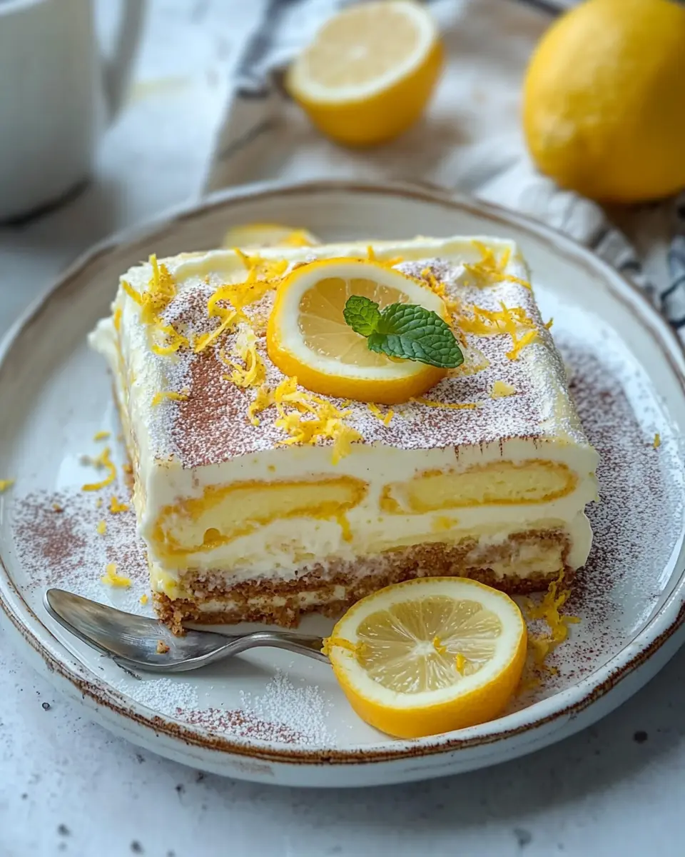 Zitronen Tiramisu Rezept – Einfach & Cremig First Image