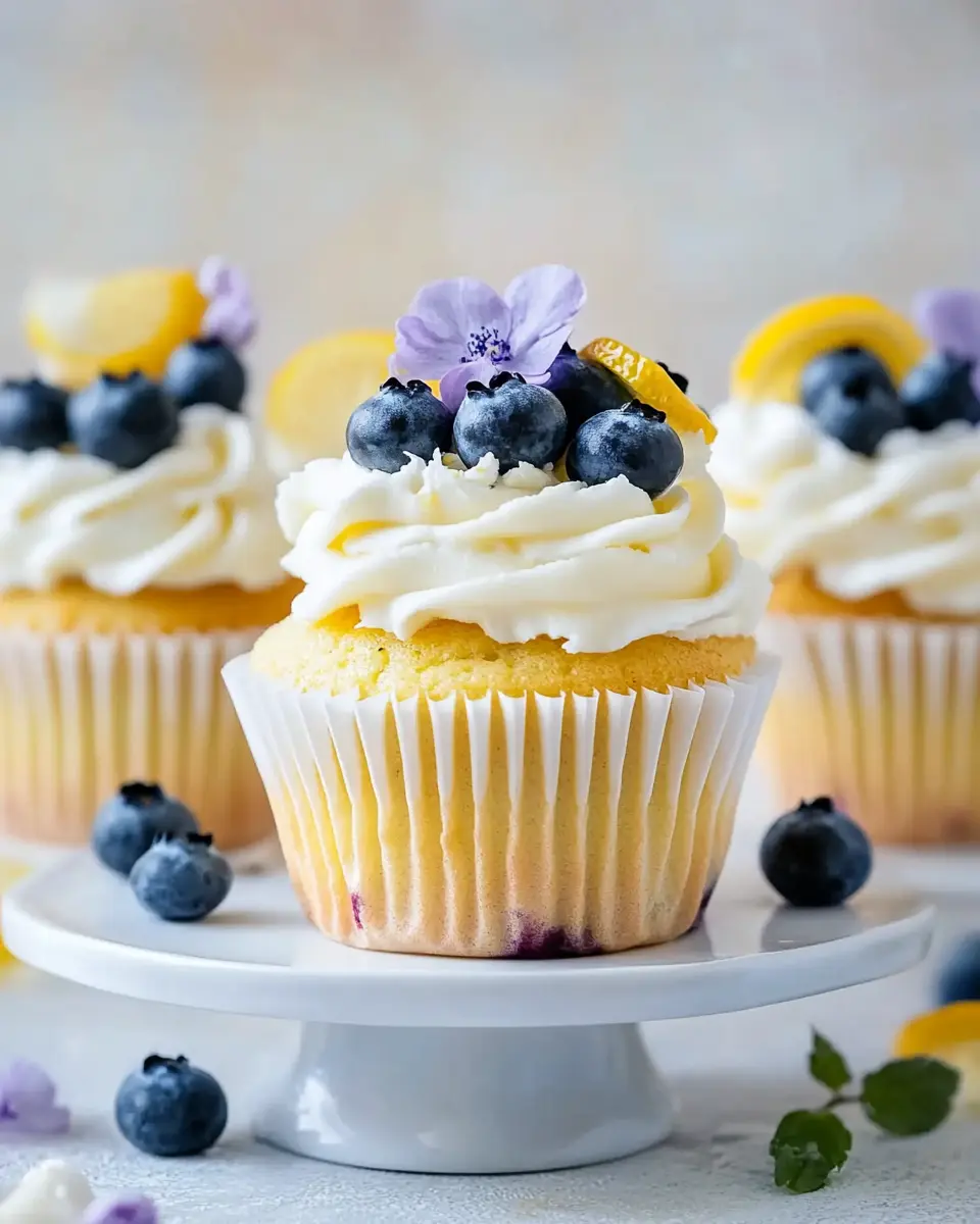 Zitronige Blaubeer Cupcakes: Irresistibly Creamy Frosting! 6