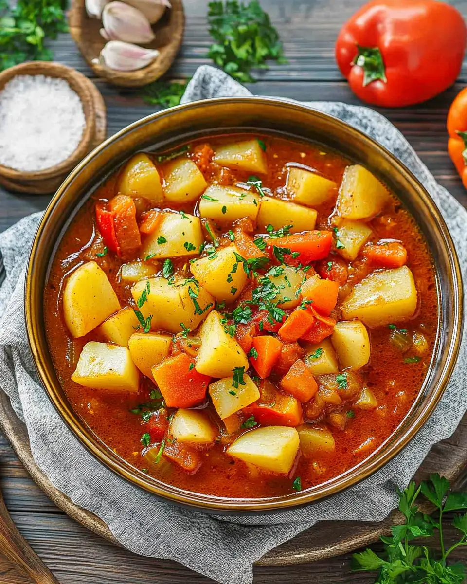 Vegetarisches Kartoffelgulasch mit Paprika: Easy Comfort Food 6