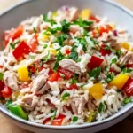 Schneller Reissalat mit Thunfisch und Paprika – 15 Minuten! First Image