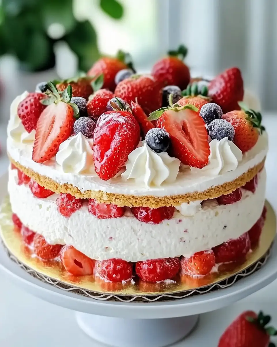 Erdbeertorte mit Biskuitboden und Sahne – Ein frisches Rezept für jede Feier First Image