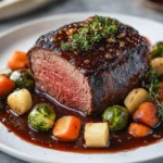 Rinderbraten in Rotweinsauce mit Wintergemüse First Image