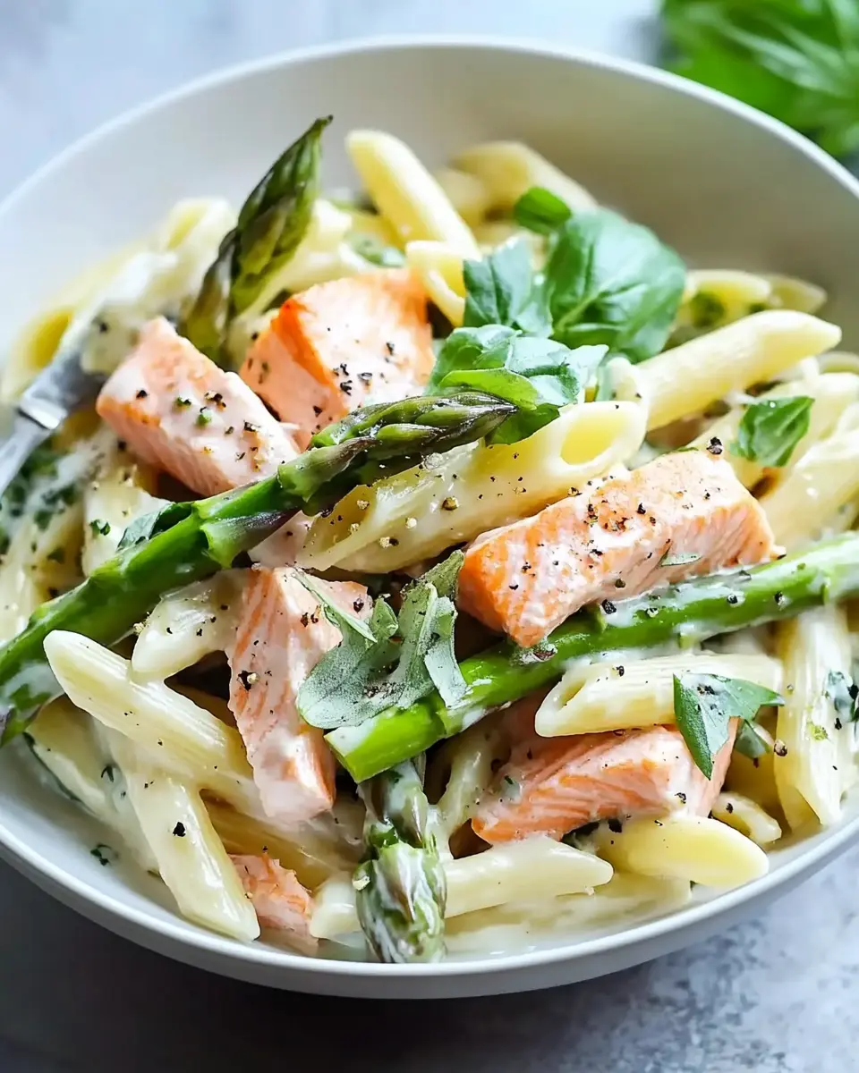 Pasta mit Spargel und Lachs: Cremig, Schnell & Verführerisch! 7