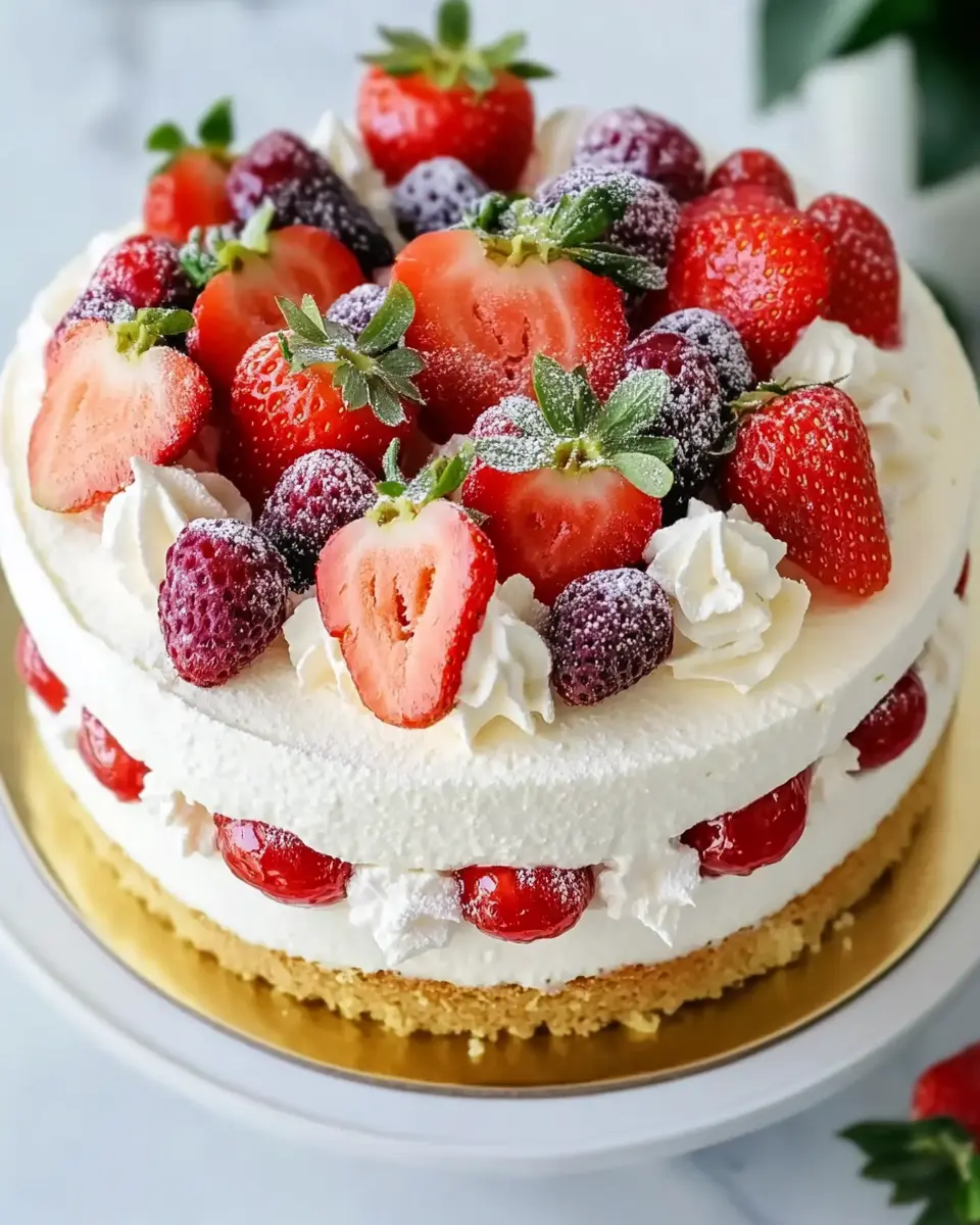 Erdbeertorte mit Biskuitboden und Sahne – Ein frisches Rezept für jede Feier First Image