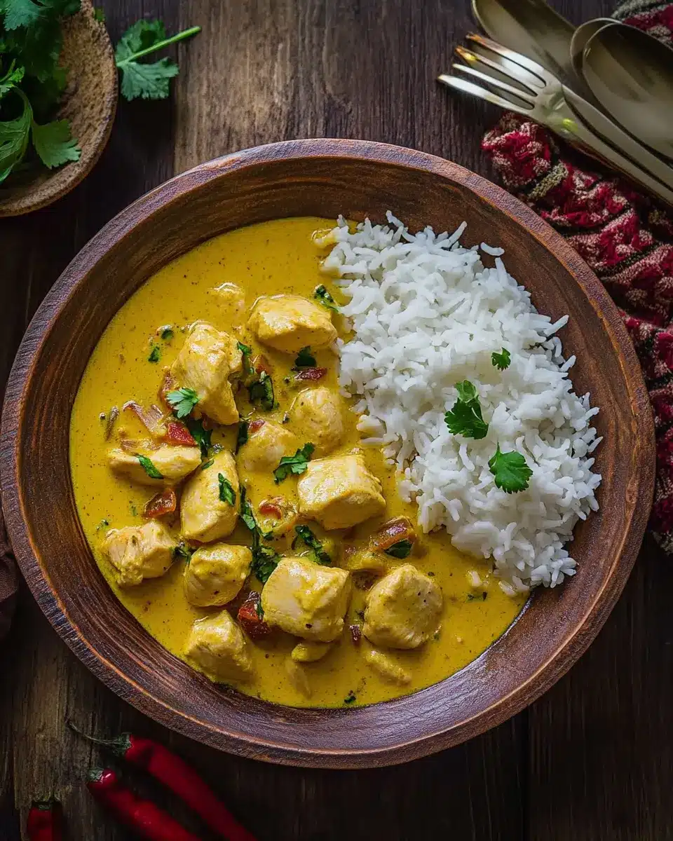 Einfaches Hühnchen-Curry mit Kokosmilch – asiatisch & cremig First Image