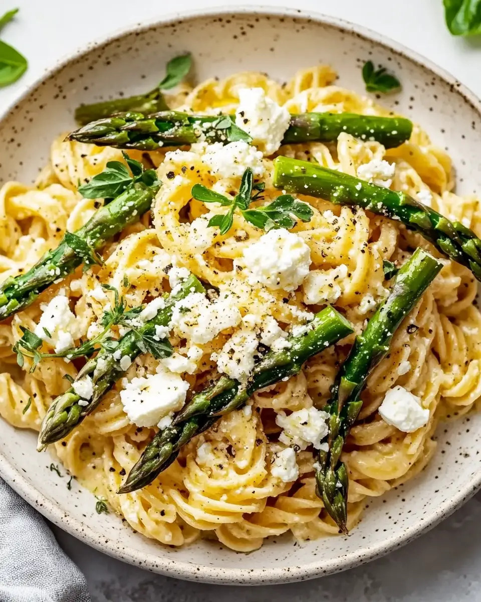 Feta Spargel Pasta Rezept – Cremig & Schnell First Image