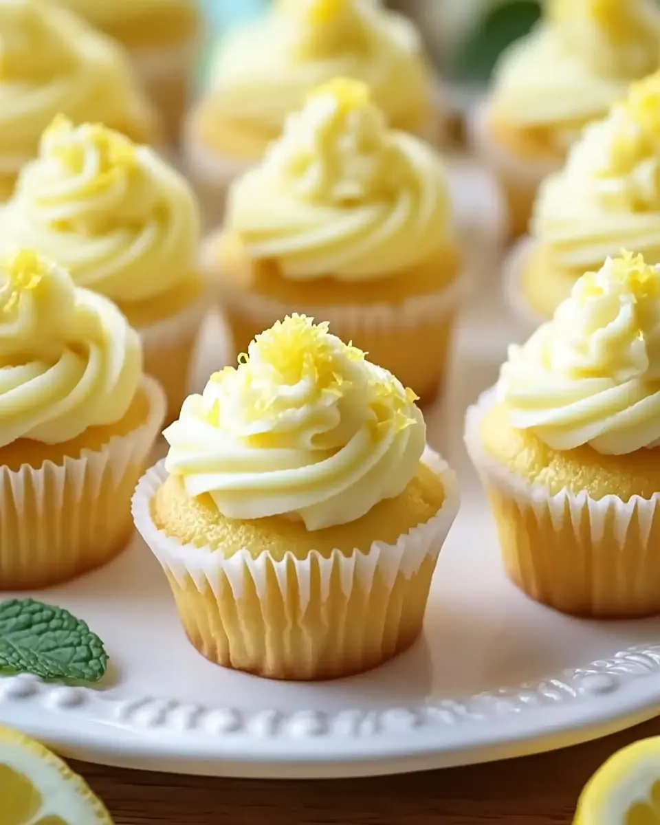 Zitronige Mini Cupcakes First Image