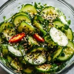 Asiatischer Gurkensalat mit Sesam – Leicht und aromatisch First Image