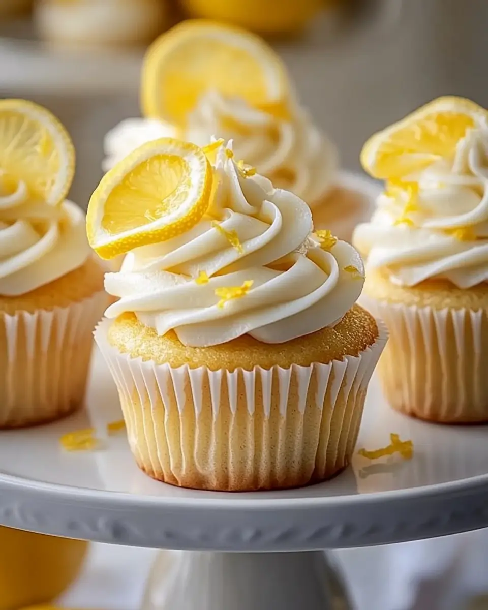 Zitronen Buttermilch Cupcakes – Saftig & Cremig First Image