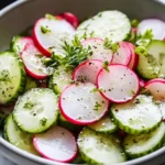Frischer Gurken Radieschen Salat First Image