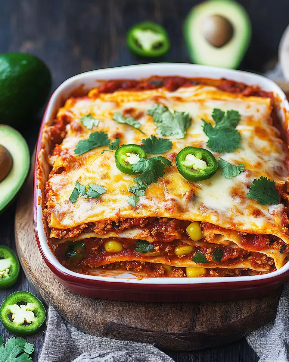 Mexikanische Enchilada Lasagne: Irresistibly Bold & Savory Delight