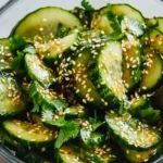 Asiatischer Gurkensalat mit Sesam – Leicht und aromatisch First Image