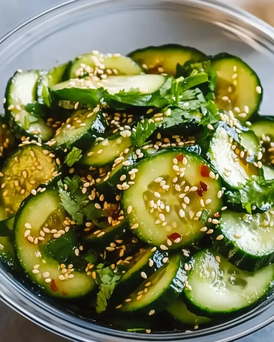 Asiatischer Gurkensalat mit Sesam: Leicht und Aromatisch Freude 7 c6mb1cnjghdlamoqcw6e