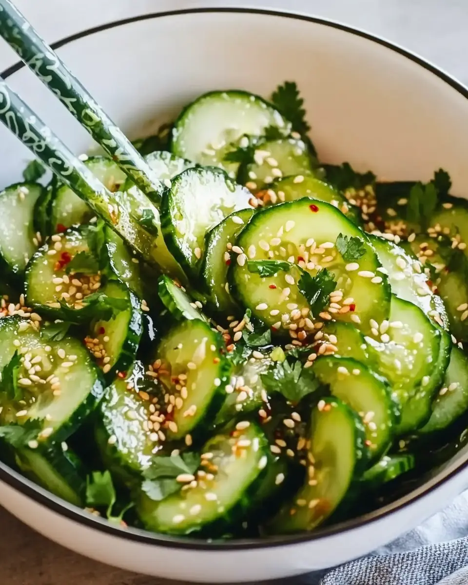 Asiatischer Gurkensalat mit Sesam: Leicht und Aromatisch Freude 6