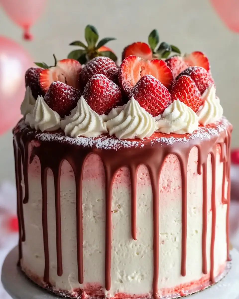 Erdbeer Torte mit Drip: Die beste Geburtstagstorte ever! 5