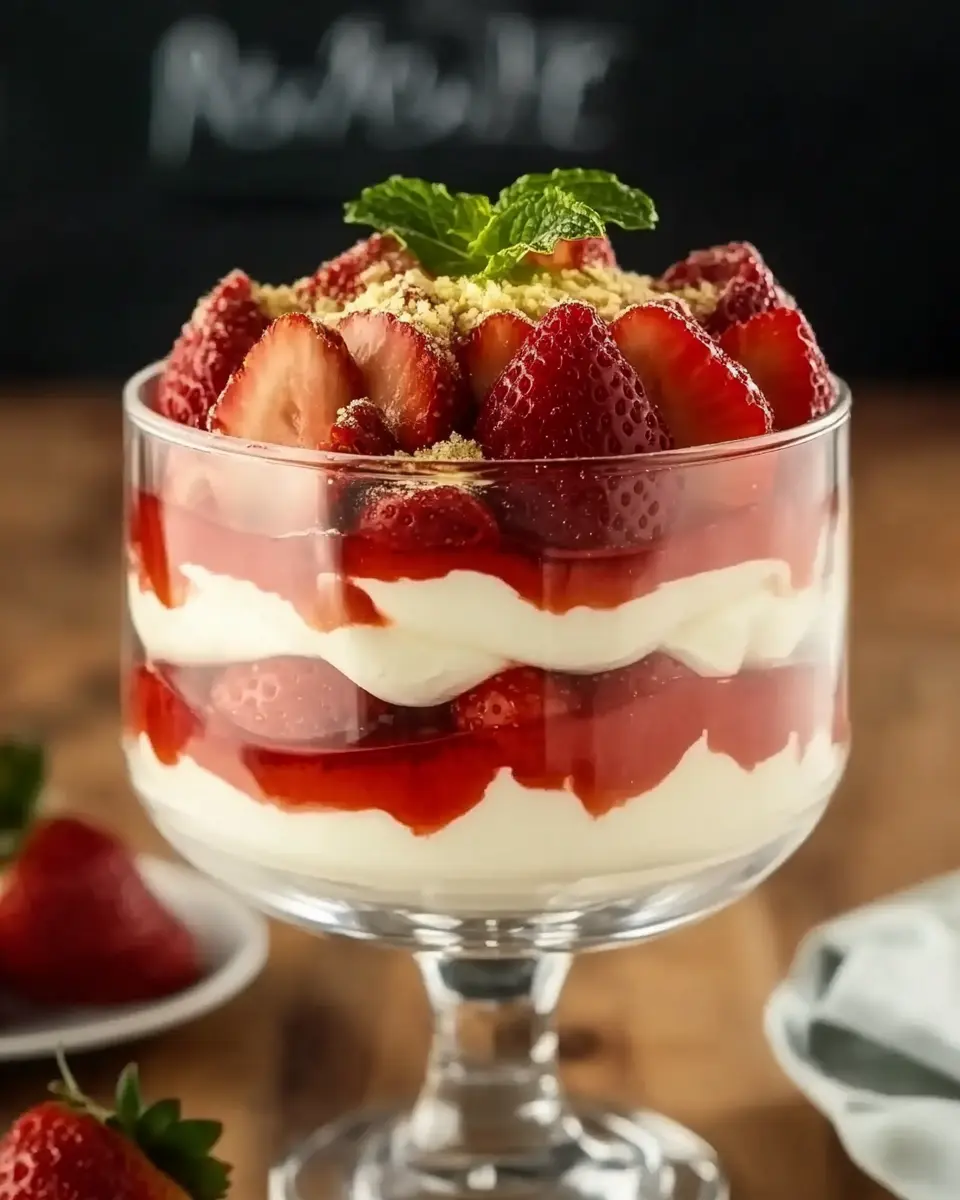 Schichtdessert mit Erdbeeren Rezept einfach & cremig: So Lecker!