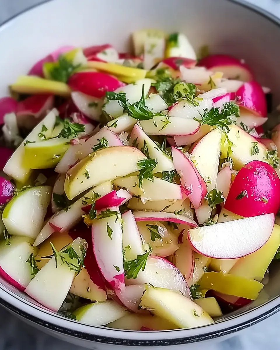 Radieschen Apfel Salat – Ein Frischer und Gesunder Genuss für Jede Mahlzeit First Image