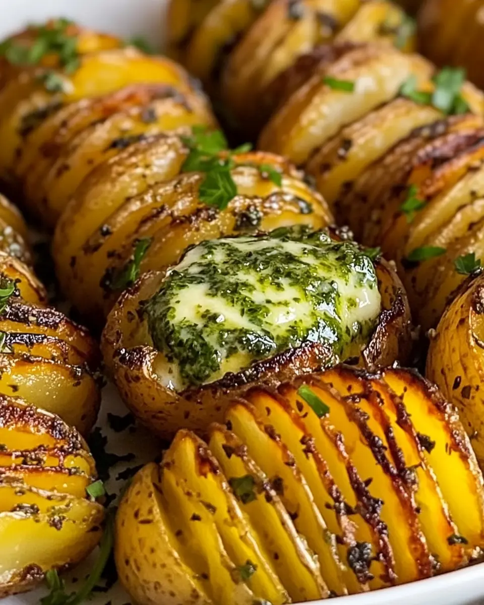Knusprige Fächerkartoffeln mit Kräuterbutter Rezept: Der Beste Snack! 7
